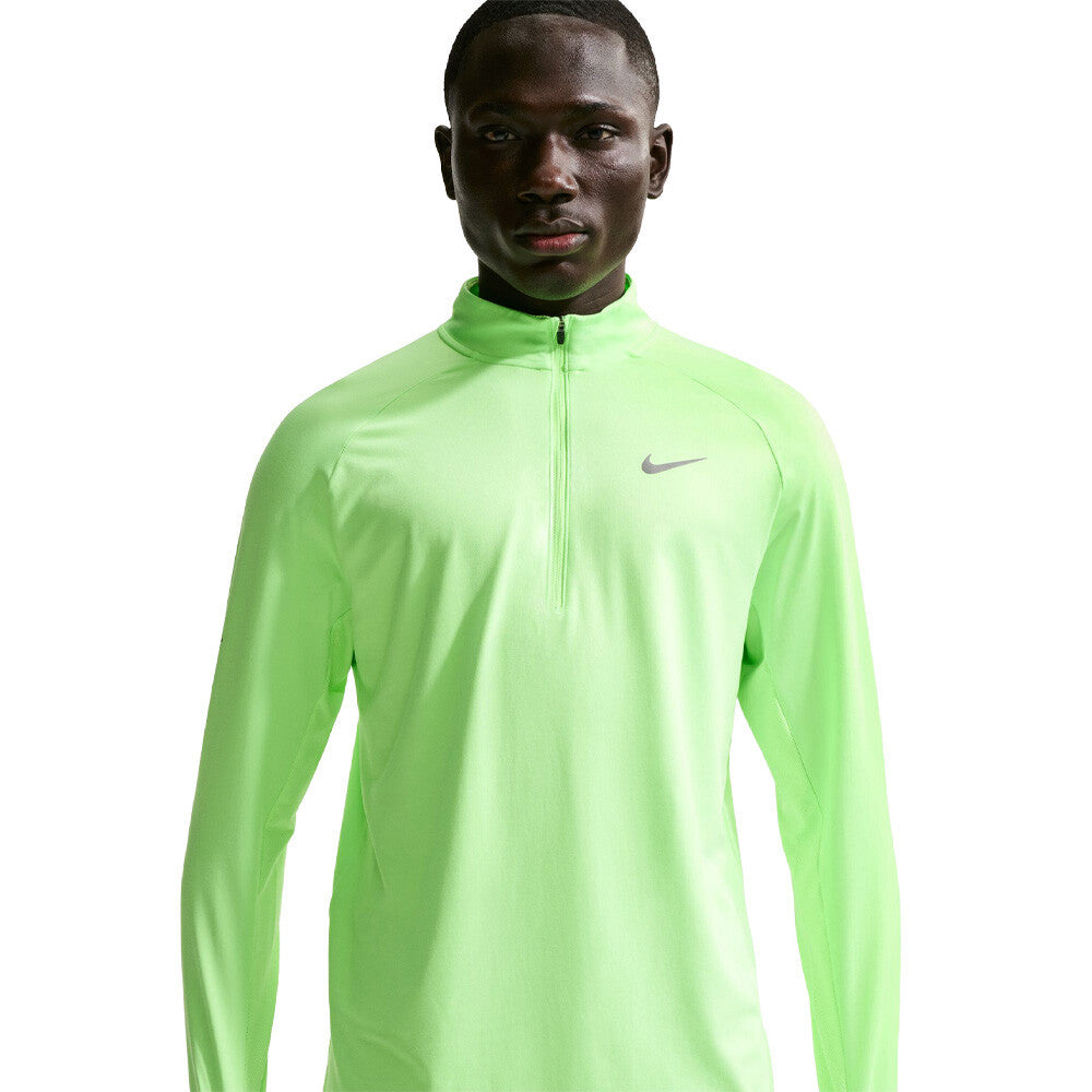 Nike Dri-FIT Stride 1/4-Zip Men's Running Top - Lime Blast