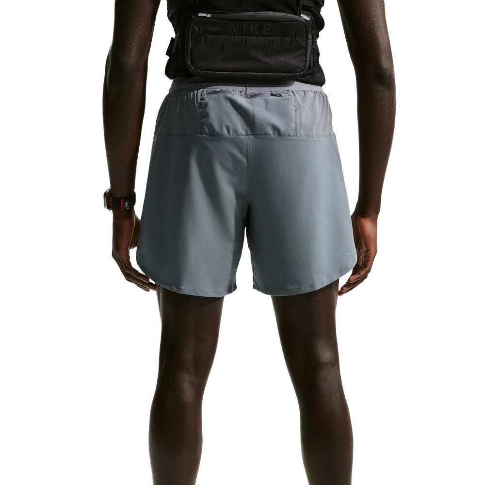 Nike Dri-FIT Stride 7 Inch Men's 2in1 Shorts - Smoke Grey/Reflective Silver
