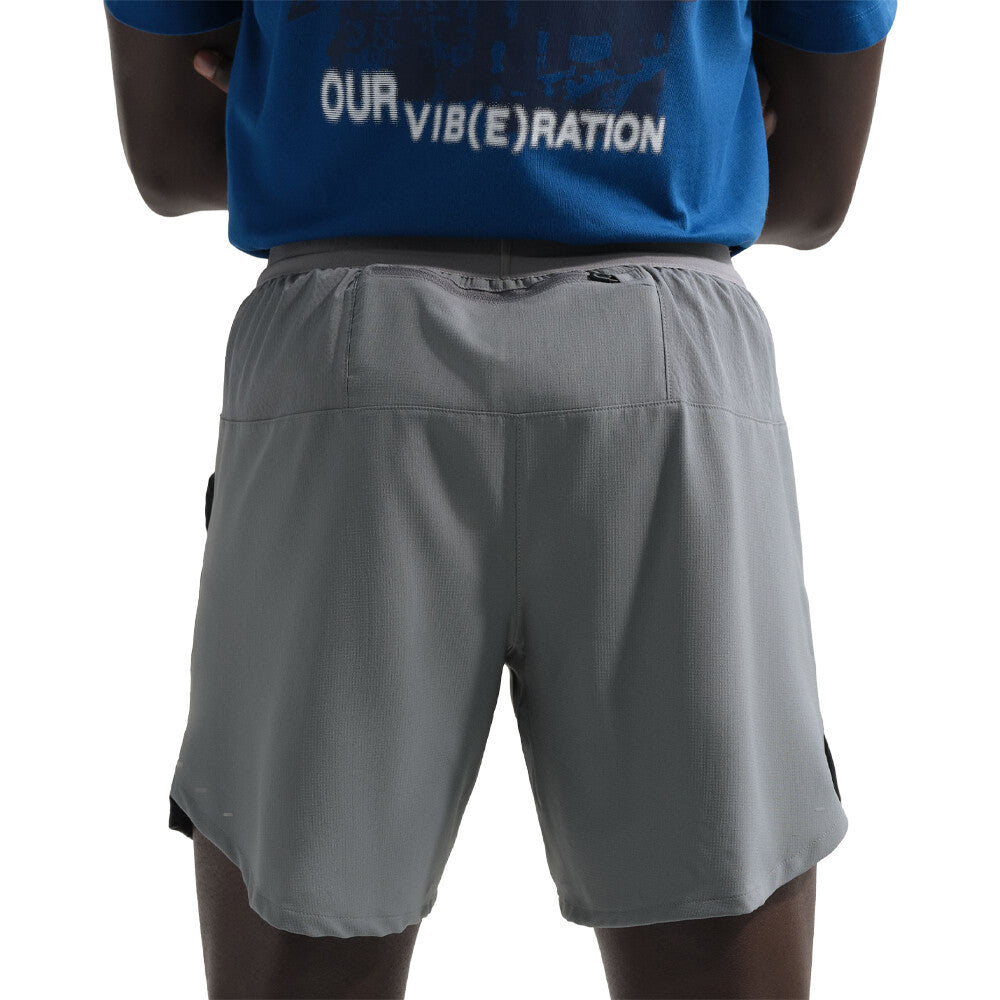 Nike Dri-FIT Stride 7" Brief-Lined Men's Running Shorts - Smoke Grey/Reflective Silver