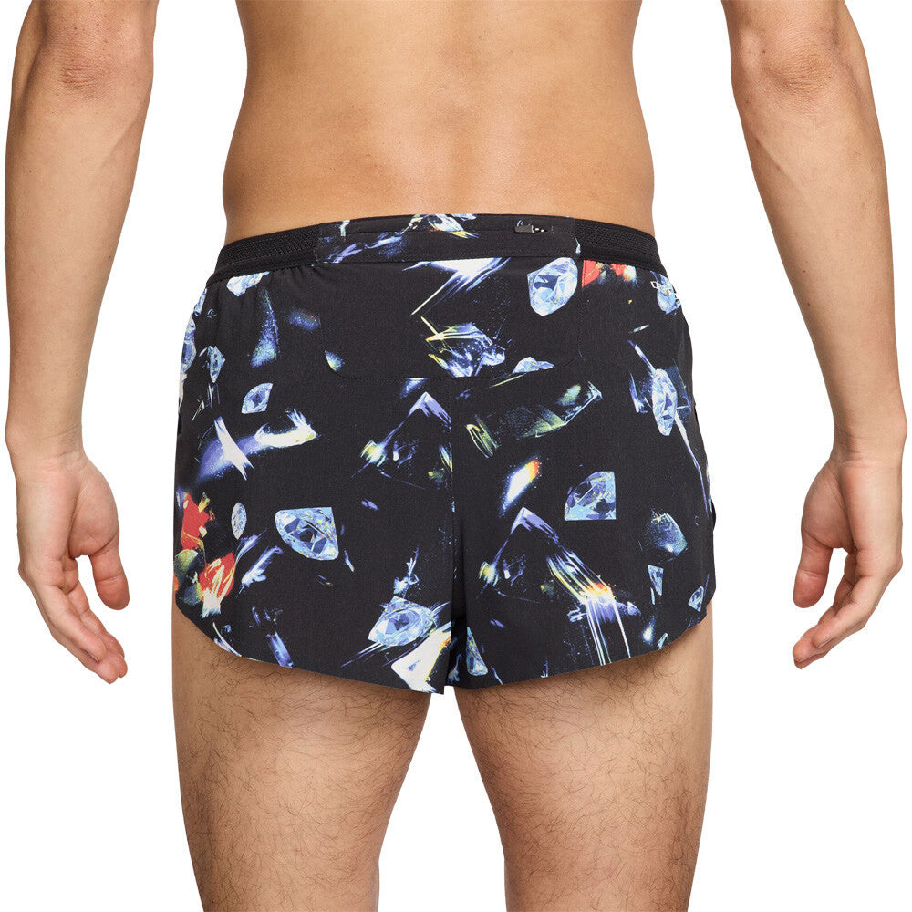 Nike Dri-FIT ADV AeroSwift 2 Inch Brief Lined Men's Running Shorts - Black/Laser Orange