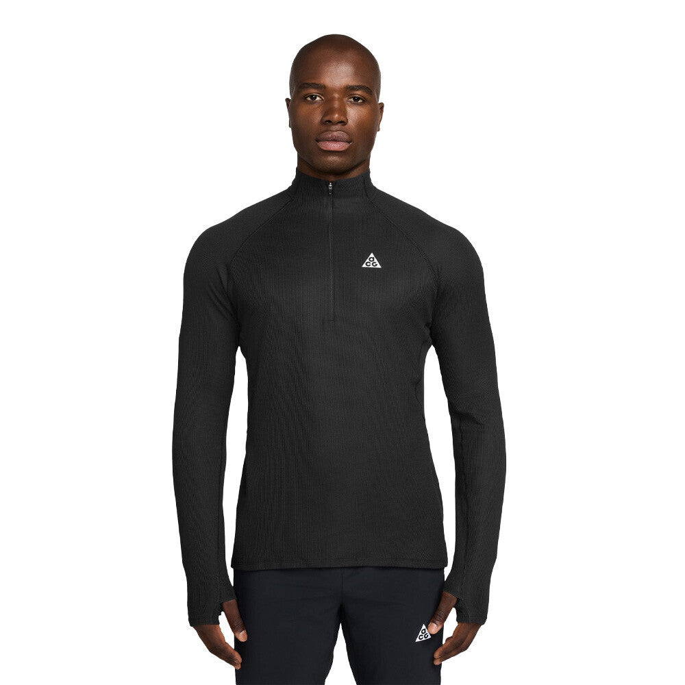 Nike ACG Dri-FIT 1/4-Zip Men's Trail Running Top - Black/Summit White