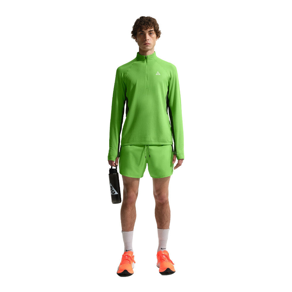 Nike ACG Dri-FIT 1/4-Zip Men's Trail Running Top - Mean Green/Fir/Summit White