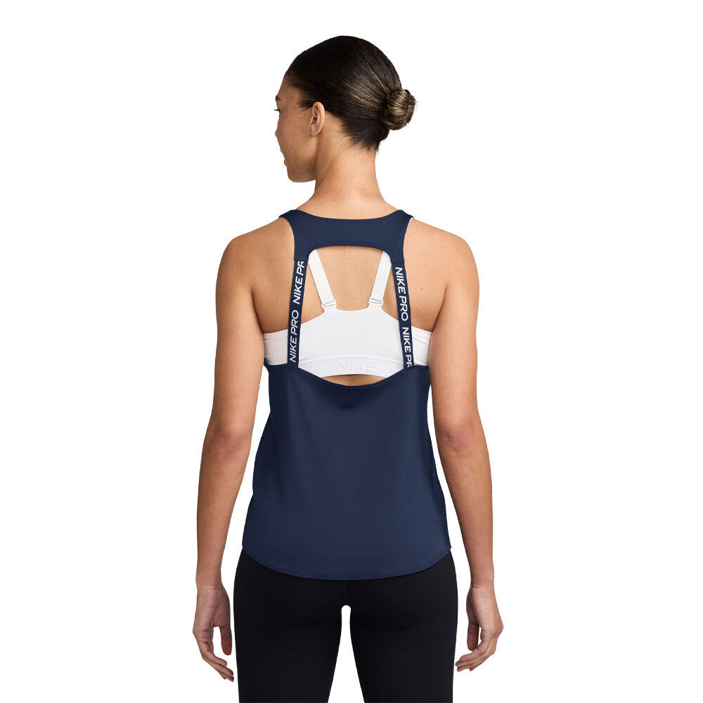 Nike Pro Dri-FIT Women's Tank Top - Midnight Navy/White