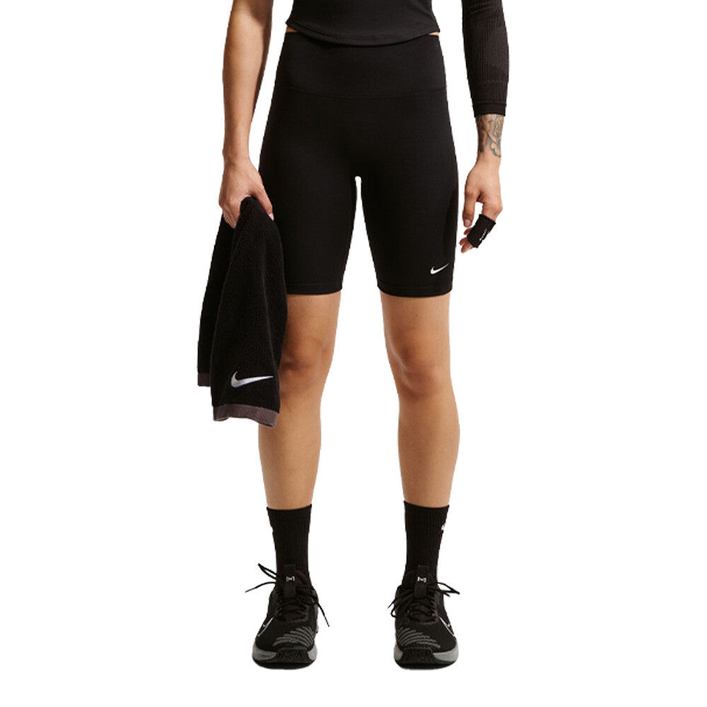 Nike Dri-FIT One 8 Inch Women's Shorts - Black/White