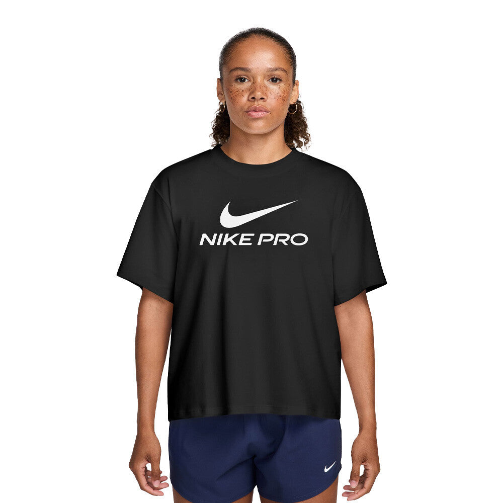 Nike Pro Dri-FIT Loose Women's T-Shirt - Black/White