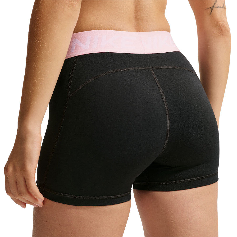 Nike Pro Dri-FIT 365 Women's Shorts - Black/Pink Foam/White