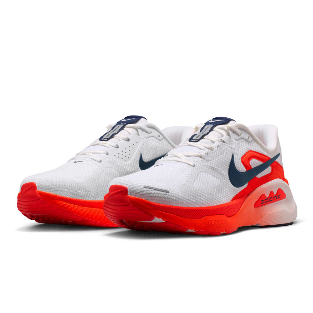 Nike Structure Plus Men's Running Shoes - White/Midnight Navy/Bright Crimson