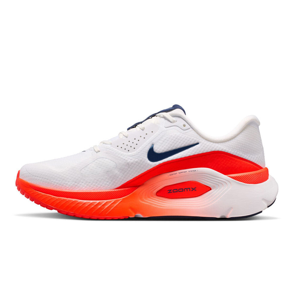 Nike Structure Plus Men's Running Shoes - White/Midnight Navy/Bright Crimson