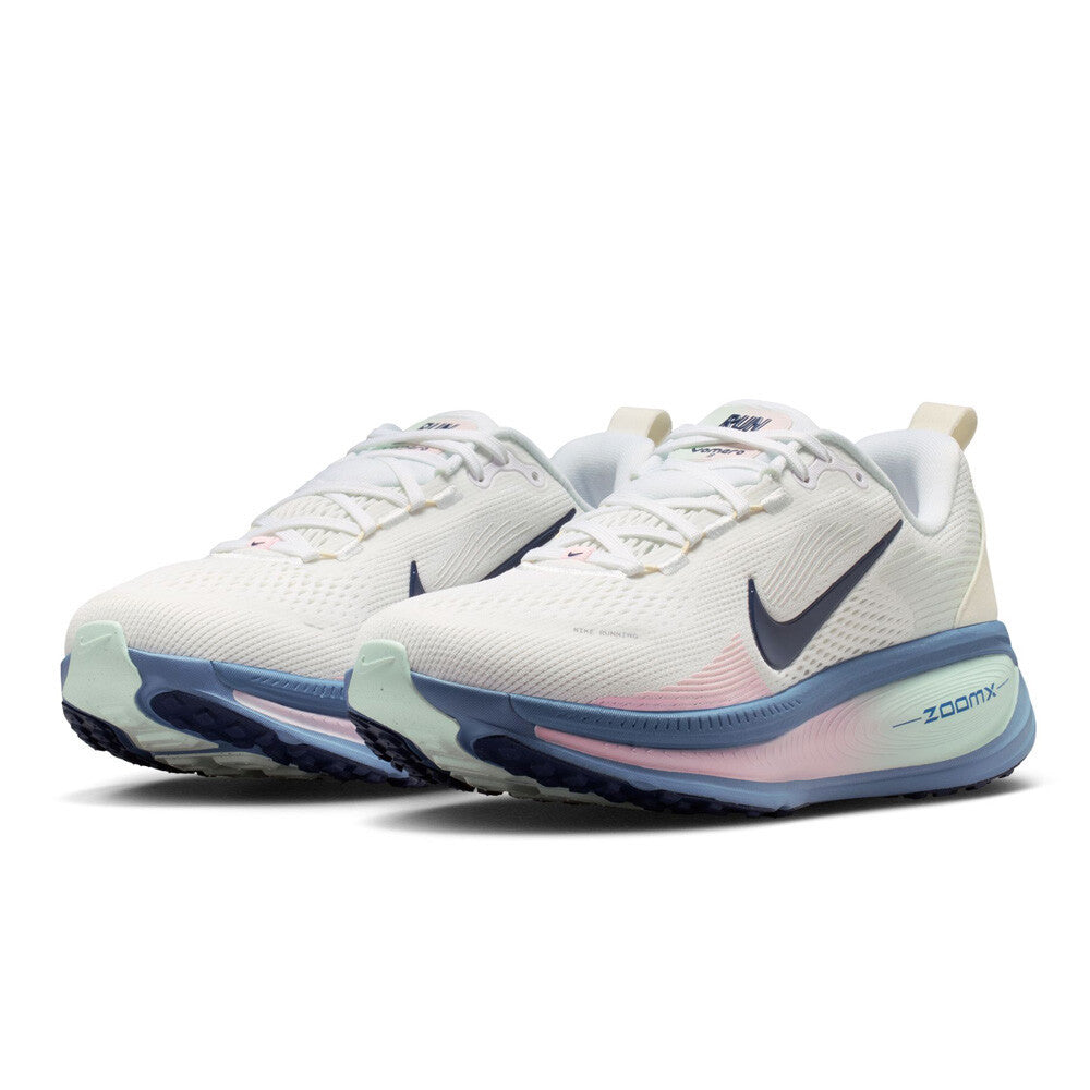 Nike Vomero 18 Women's Running Shoes - White/Work Blue/Barely Green