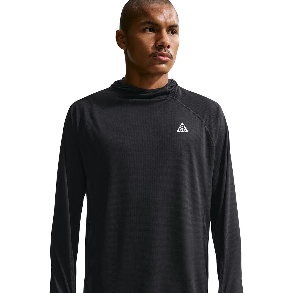 Nike ACG Solar Chase Men's Hooded Trail Running Top - Black