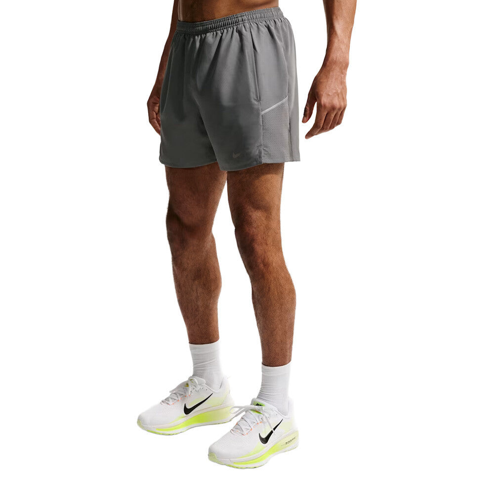 Nike Dri-FIT Miler 5 Inch 2-in-1 Men's Running Shorts - Smoke Grey/Smoke Grey