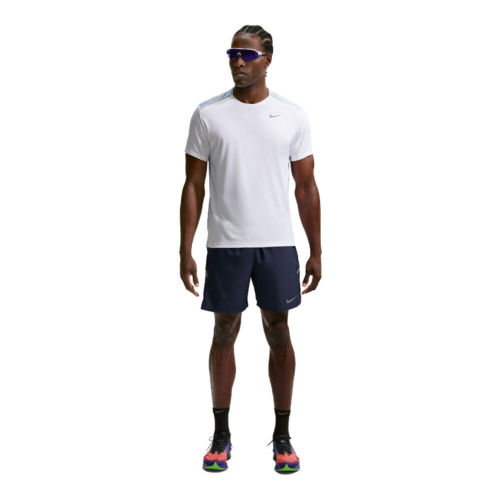 Nike Miler Dri-FIT 7 Inch 2-in-1 Men's Running Shorts - Midnight Navy/Reflective Silver