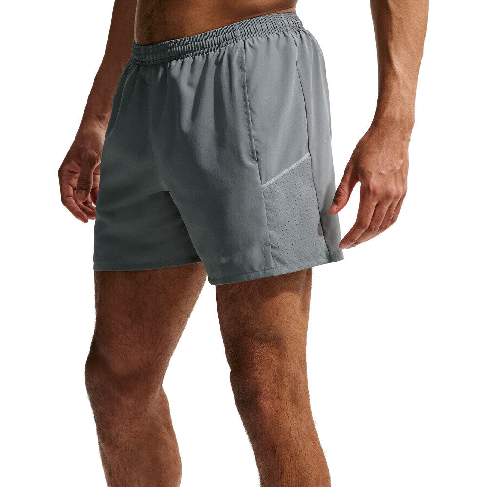 Nike Miler Dri-FIT 5 Inch Brief-Lined Men's Running Shorts - Smoke Grey/Smoke Grey