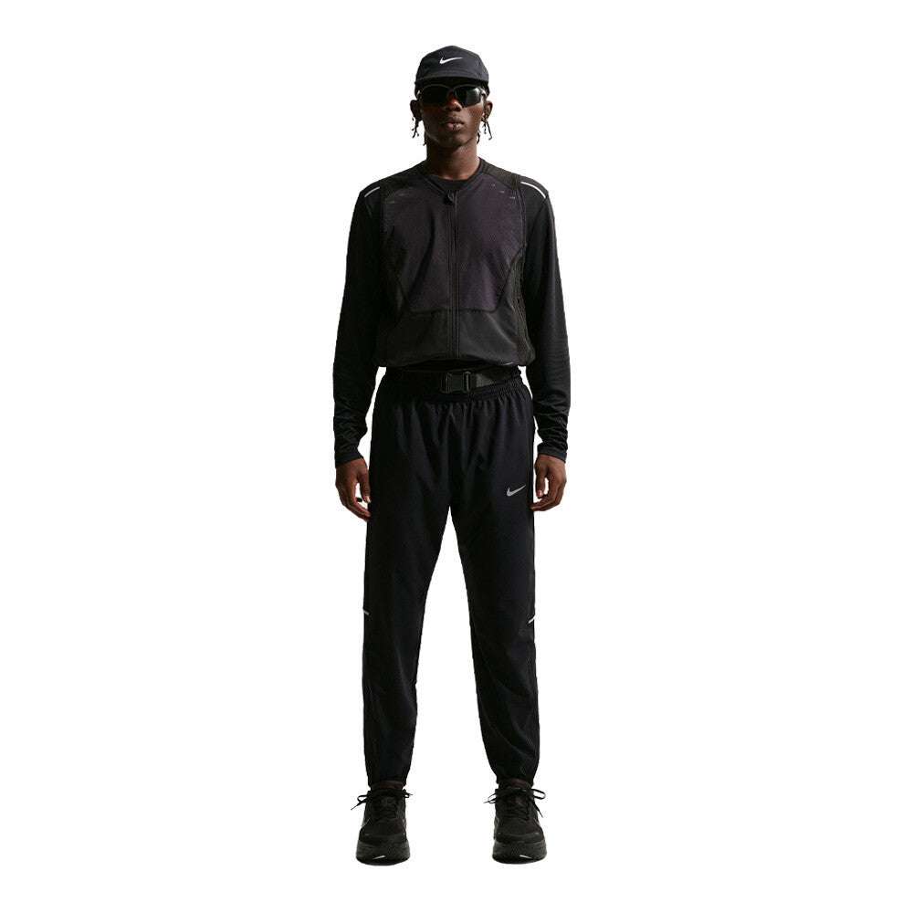 Nike Dri-FIT Miler Woven Men's Running Pants - Black/Reflective Silver