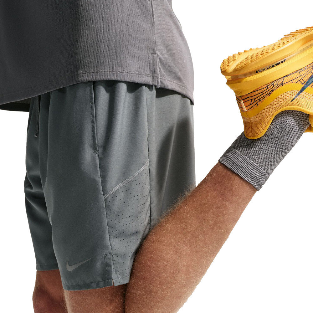 Nike Dri-FIT Miler 7 Inch Brief-Lined Men's Shorts - Smoke Grey/Smoke Grey/Reflective Silver