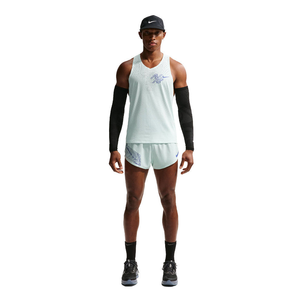 Nike Dri-FIT ADV AeroSwift 2 Inch Brief Lined Men's Running Shorts - Barely Green/Lapis