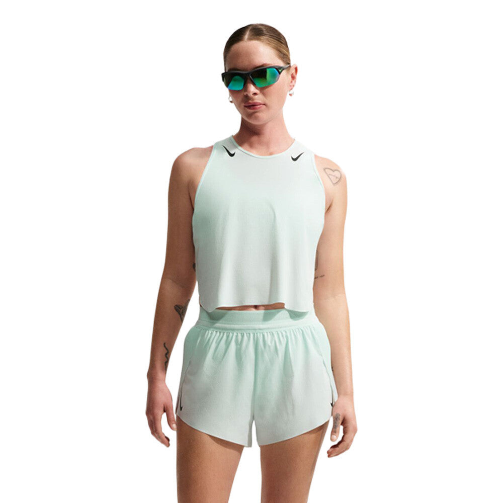 Nike Dri-FIT ADV Aeroswift Women's Tank Top - Barely Green/Black