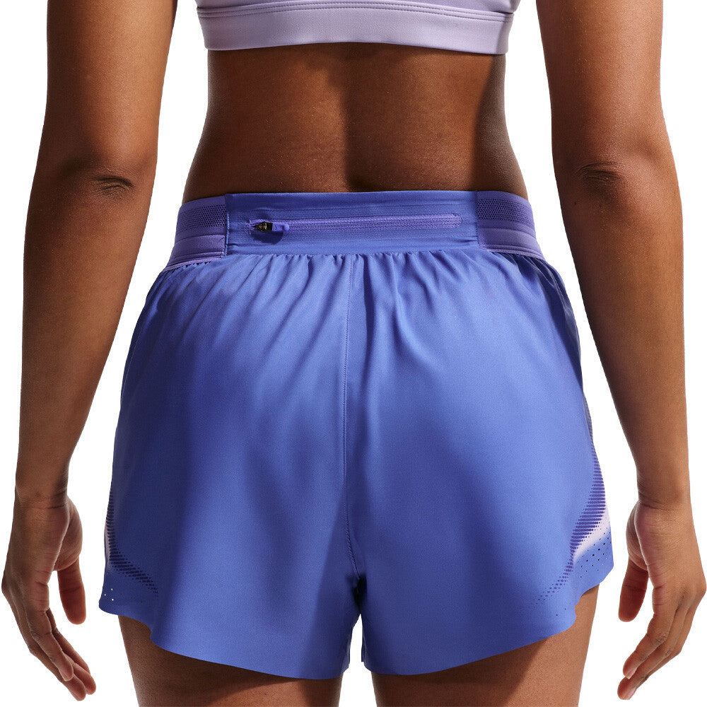 Nike Dri-FIT ADV Aeroswift 3 Inch Women's Running Shorts - Sapphire/Hot Lava