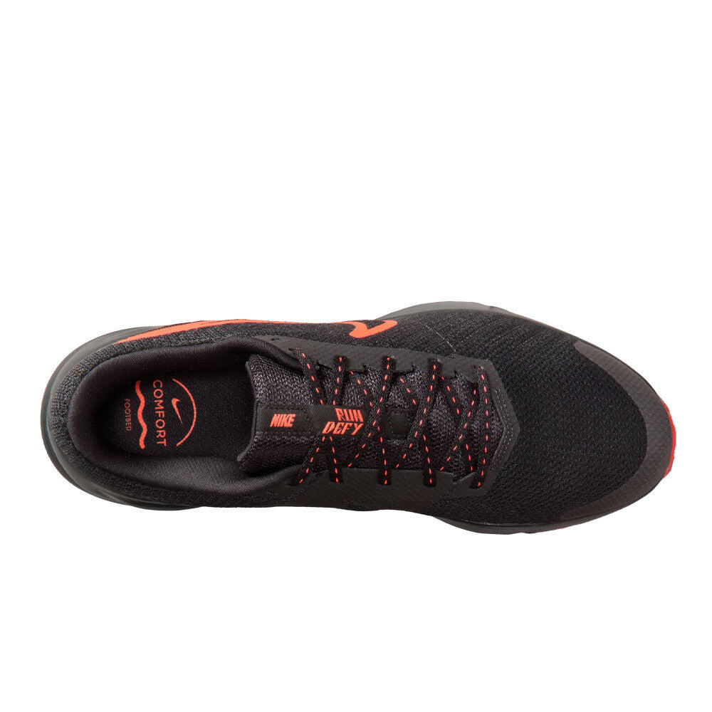 Nike Run Defy Men's Running Shoes - Black/Bright Crimson/Anthracite