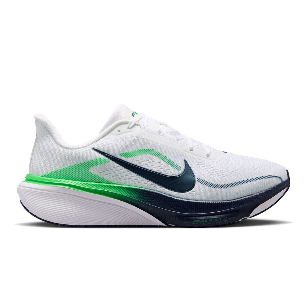 Nike Air Zoom Pegasus 42 Men's Running Shoes - White/Midnight Navy/Green Spark