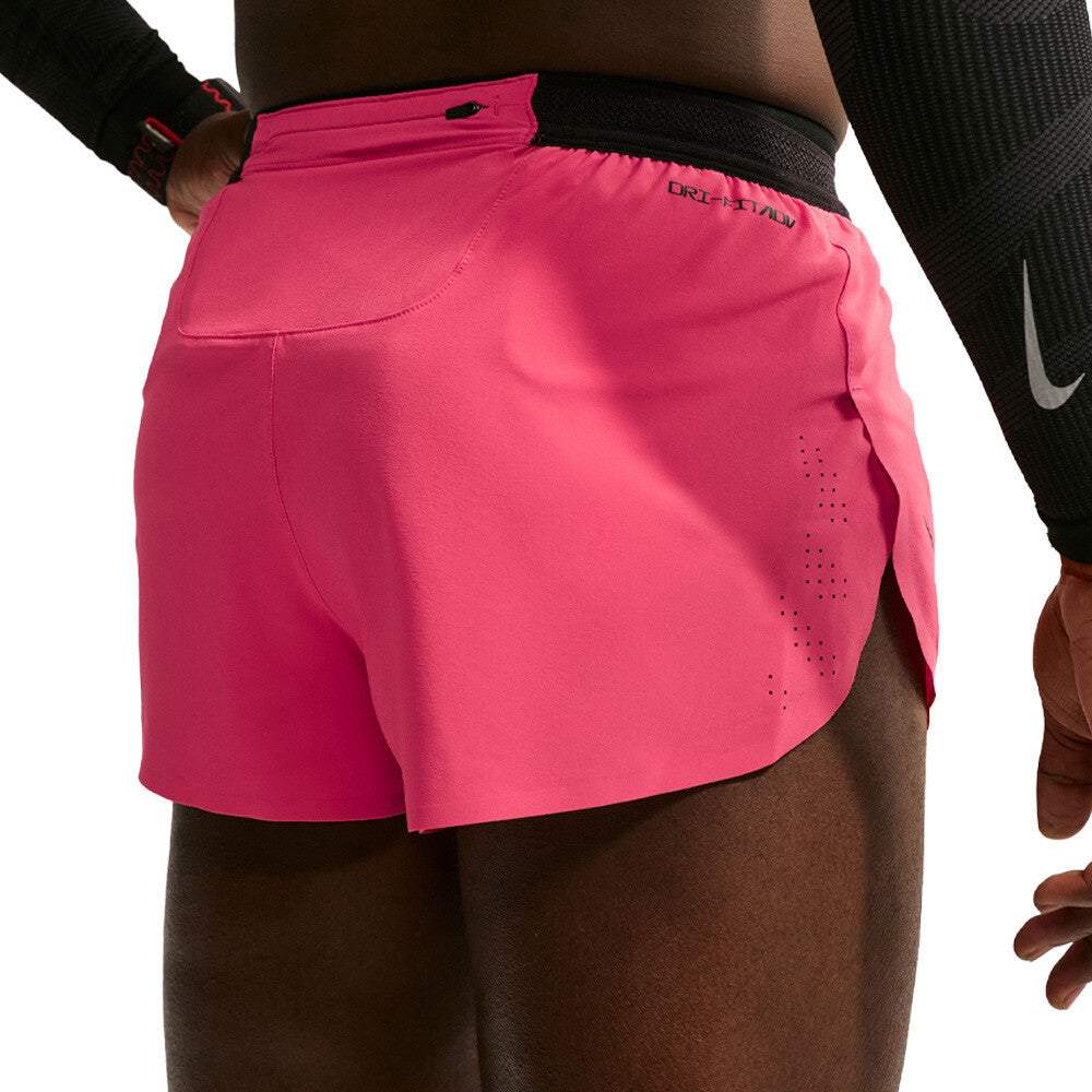 Nike Dri-FIT ADV AeroSwift 2 Inch Brief Lined Men's Running Shorts - Fusion Red/Black