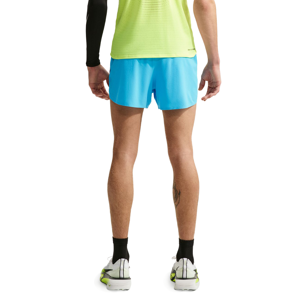 Nike AeroSwift Dri-FIT ADV 4 Inch Brief-Lined Men's Running Shorts - Light Current Blue/Black
