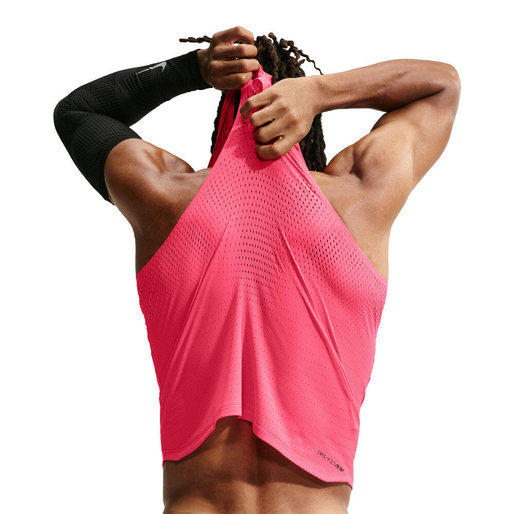 Nike Dri-FIT ADV Aeroswift Men's Running Vest - Fusion Red/Black