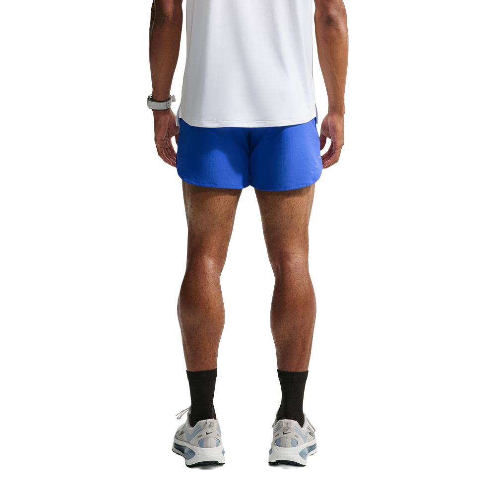 Nike Dri-FIT Stride 5 Inch Brief-Lined Men's Shorts - Hyper Royal/Reflective Silver
