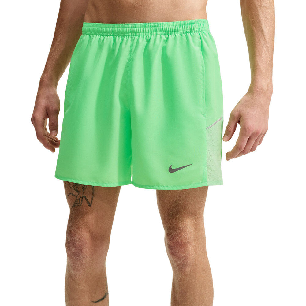Nike Dri-FIT Miler 5 Inch 2-in-1 Men's Running Shorts - Illusion Green/Reflective Silver