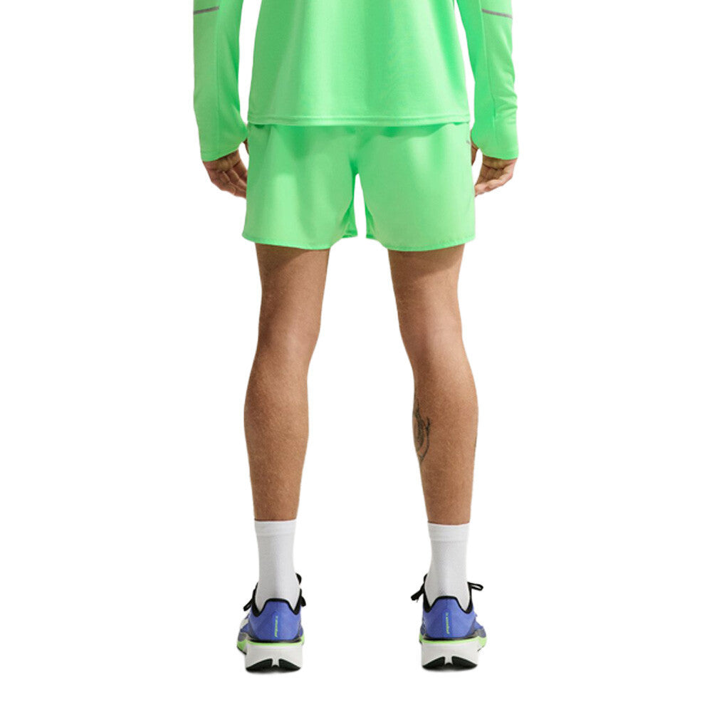 Nike Dri-FIT Miler 5 Inch 2-in-1 Men's Running Shorts - Illusion Green/Reflective Silver