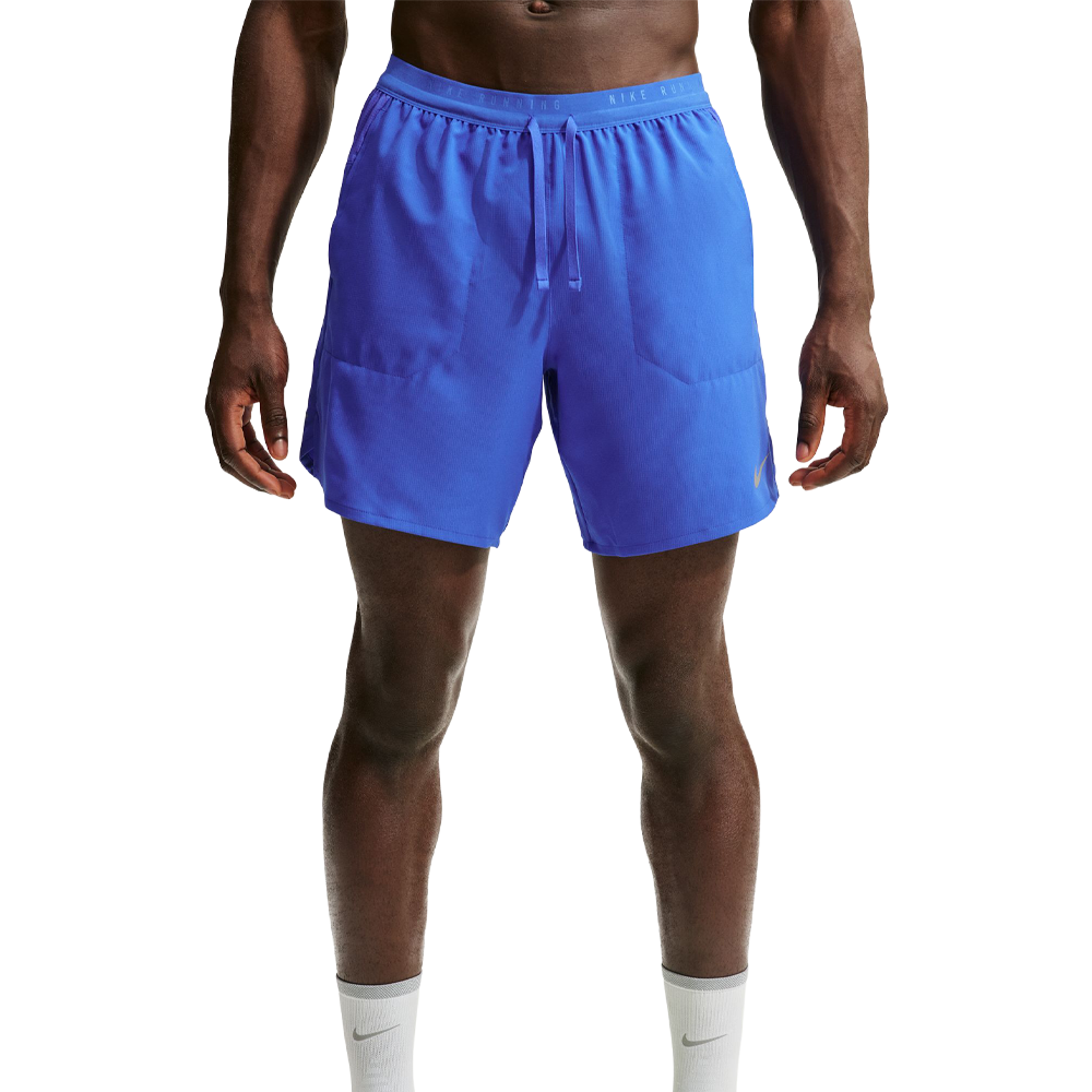 Nike Dri-FIT Stride 7" Brief-Lined Men's Running Shorts - Hyper Royal/Reflective Silver