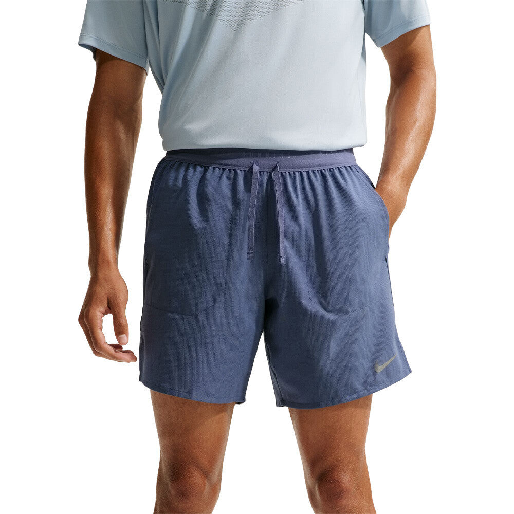 Nike Dri-FIT Stride 7" Brief-Lined Men's Running Shorts - Diffused Blue/Reflective Silver
