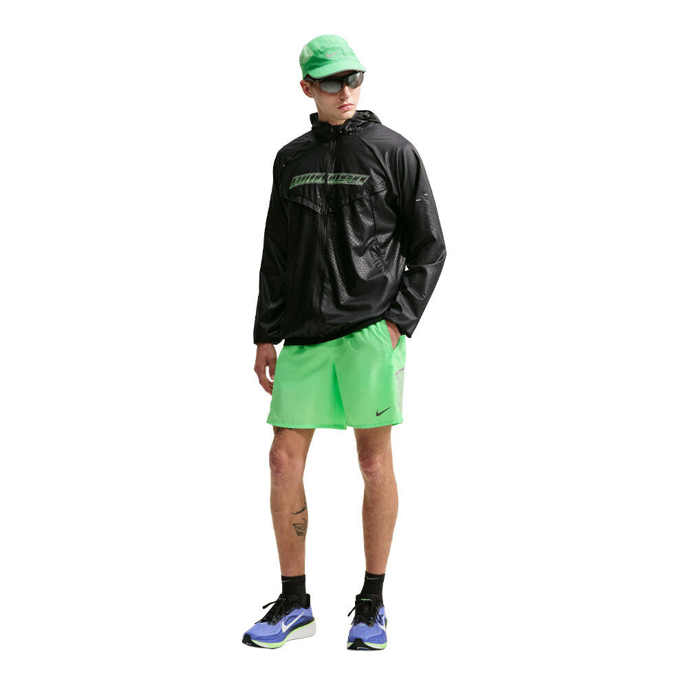 Nike Miler Dri-FIT 7 Inch 2-in-1 Men's Running Shorts - Illusion Green/Reflective Silver