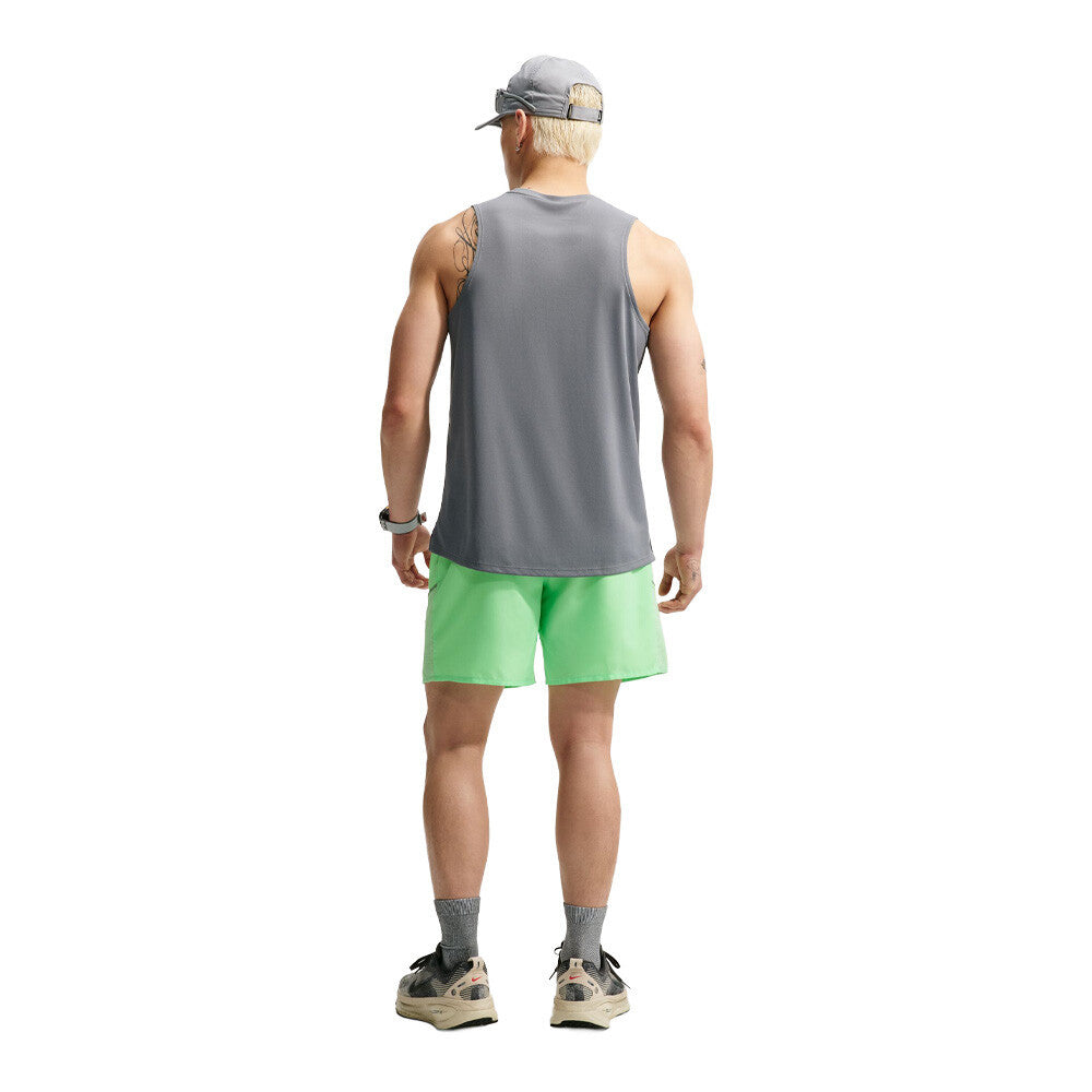 Nike Dri-FIT Miler 7 Inch Brief-Lined Men's Running Shorts - Illusion Green/Reflective Silver