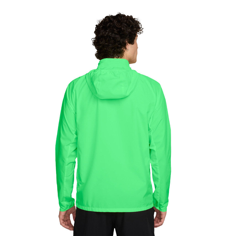 Nike Miler Repel UV Hooded Men's Running Jacket - Illusion Green/Illusion Green