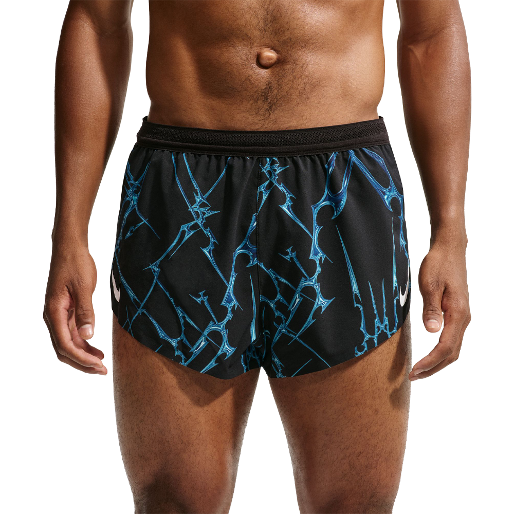Nike Dri-FIT ADV AeroSwift 2 Inch Brief Lined Men's Running Shorts - Black/White