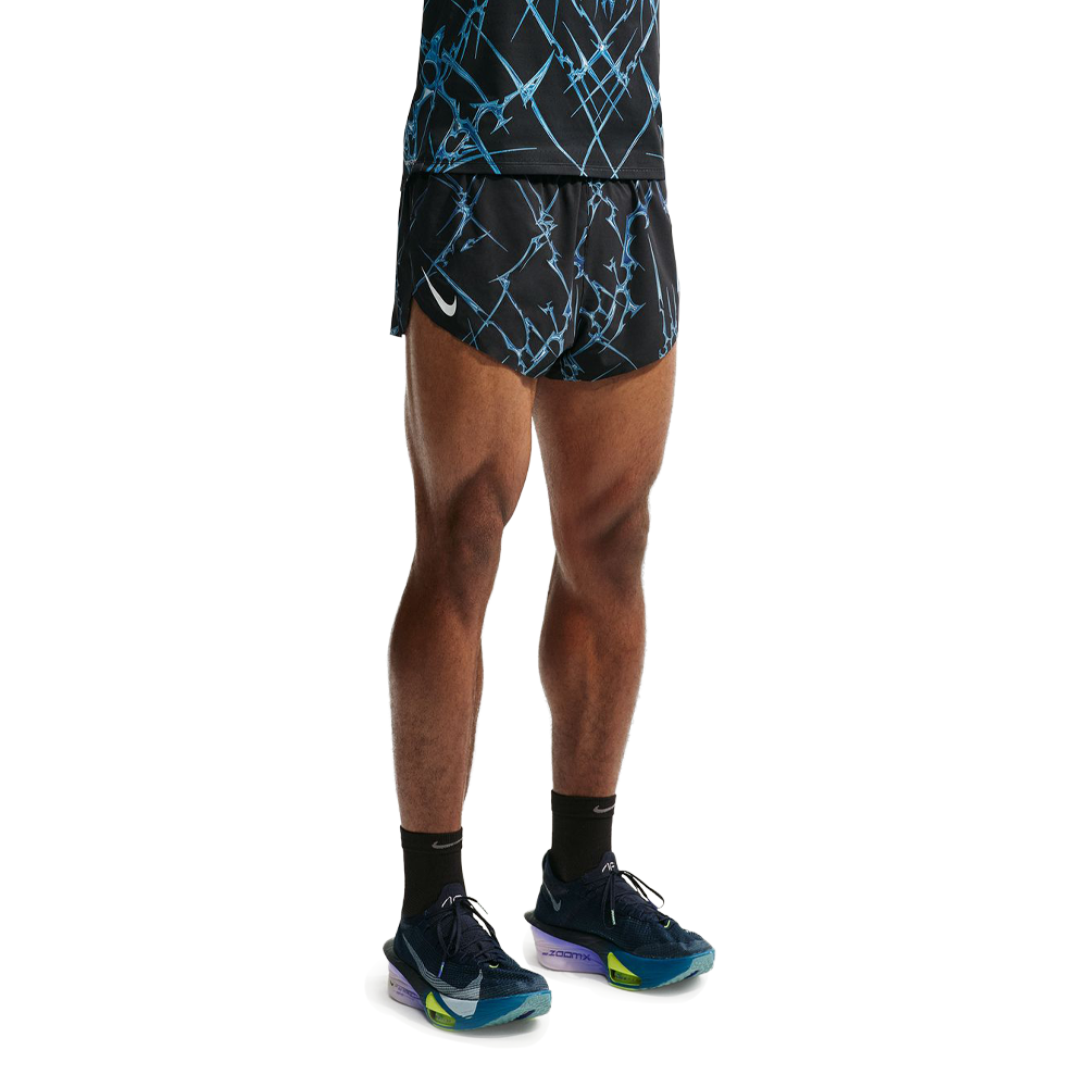 Nike Dri-FIT ADV AeroSwift 2 Inch Brief Lined Men's Running Shorts - Black/White