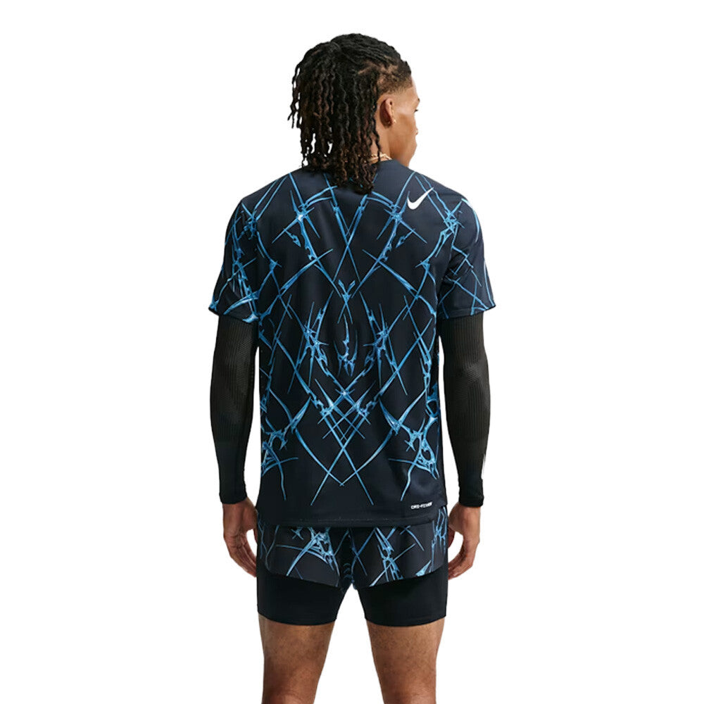 Nike Aeroswift Dri-FIT ADV Printed Men's Running T-Shirt - Black/White
