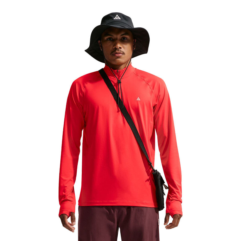 Nike ACG Wildsee Dri-FIT 1/4-Zip Men's Trail Running Top - Light Crimson/Summit White