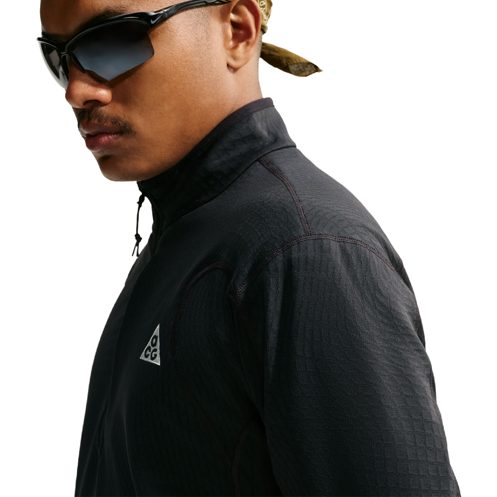 Nike ACG Wolf Grid Therma-FIT Half-Zip Men's Top - Black/Summit White