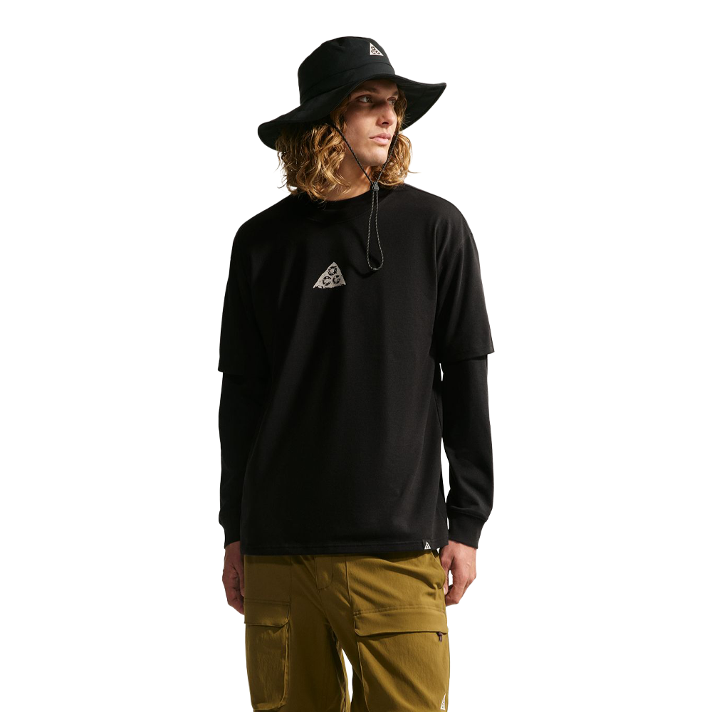 Nike ACG Dri-FIT Men's T-Shirt - Black/Light Orewood Brown
