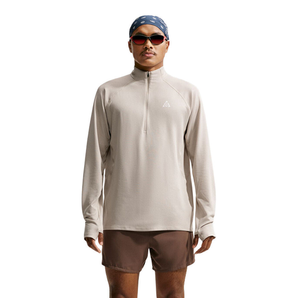 Nike ACG Dri-FIT 1/4-Zip Men's Trail Running Top - Cream/Cream/Summit White