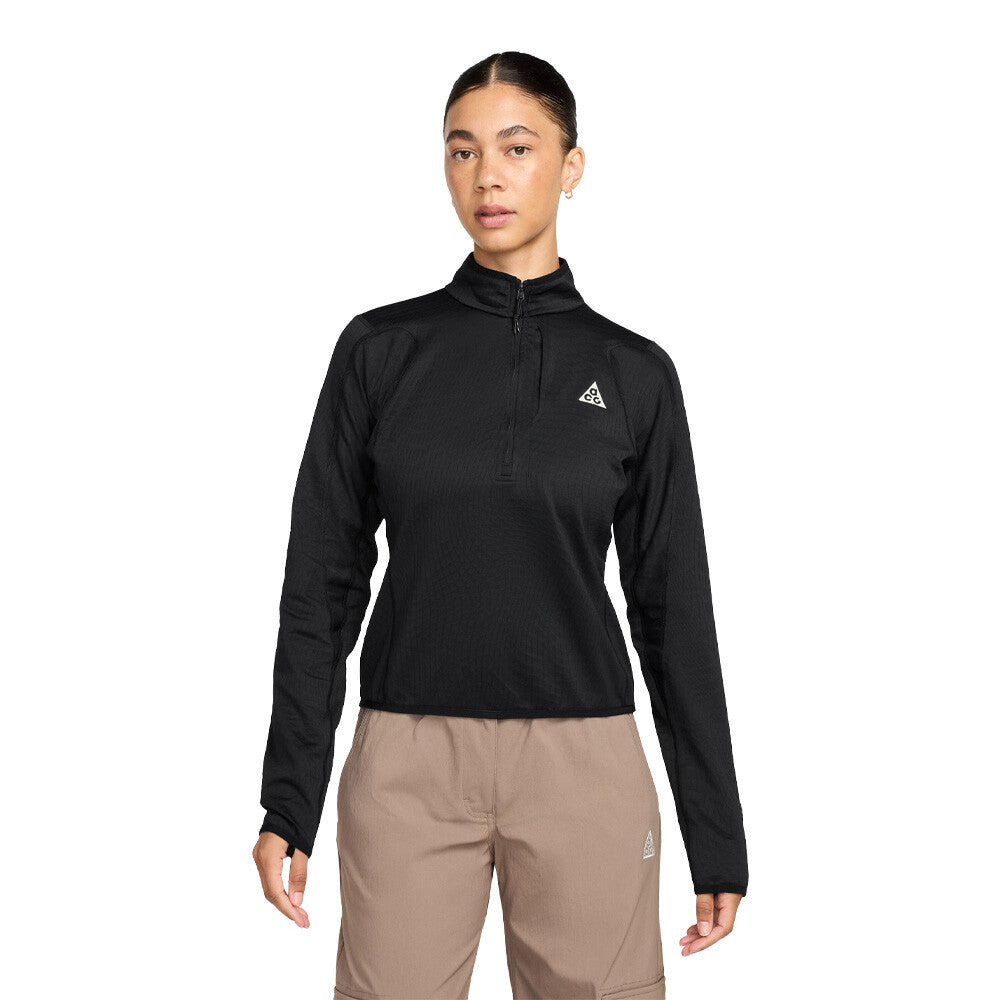 Nike ACG Wolf Grid Therma-FIT Half-Zip Women's Half Zip Top - Black/Summit White