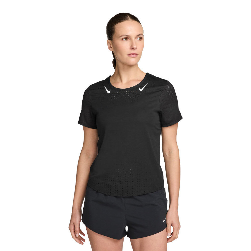 Nike Dri-FIT ADV Aeroswift Women's Tank Top - Black/White (2)