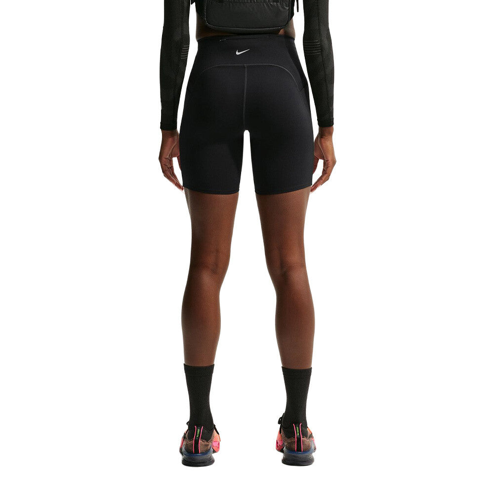 Nike Swift Dri-FIT High-Waisted 7-Inch Women's Running Shorts - Black/Reflective Silver