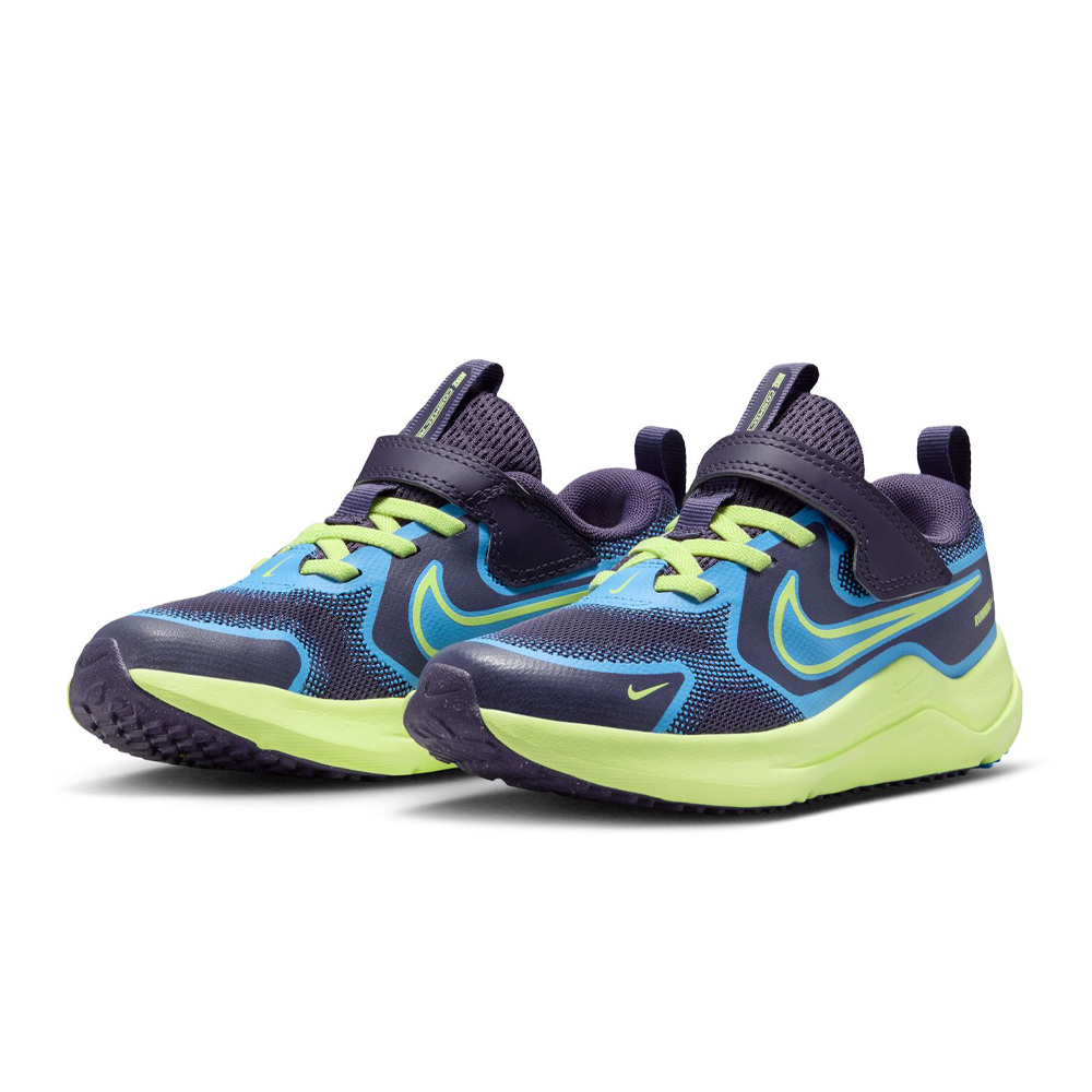 Nike Junior Cosmic Runner Running Shoes - Dark Raisin/Light Liquid Lime/White (NIK25988)