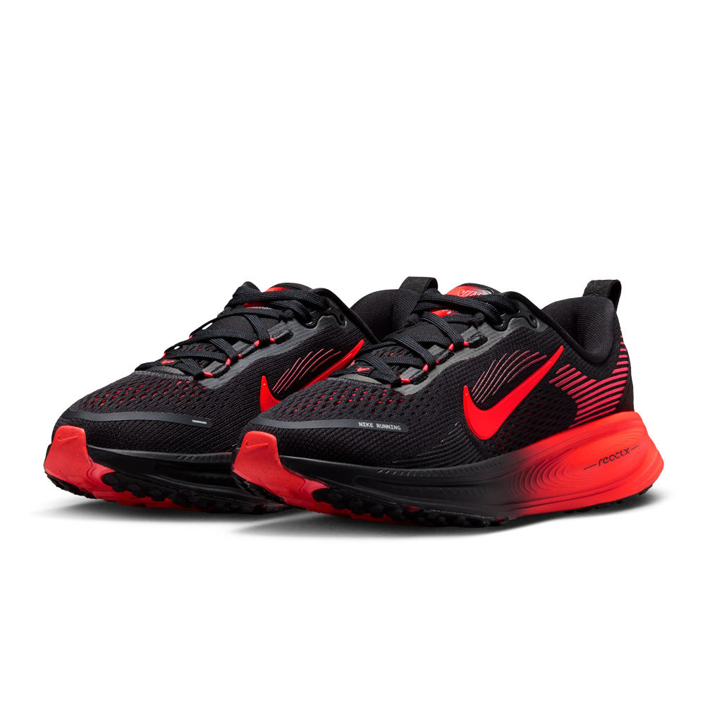 Nike Junior Vomero 18 Running Shoes - Black/Bright Crimson/University Red