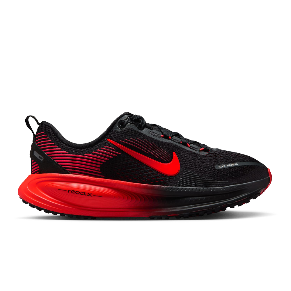 Nike Junior Vomero 18 Running Shoes - Black/Bright Crimson/University Red