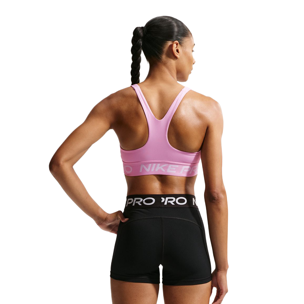 Nike Pro 365 Dri-FIT Light-Support Non-Padded Women's Sports Bra - Pink Rise/White