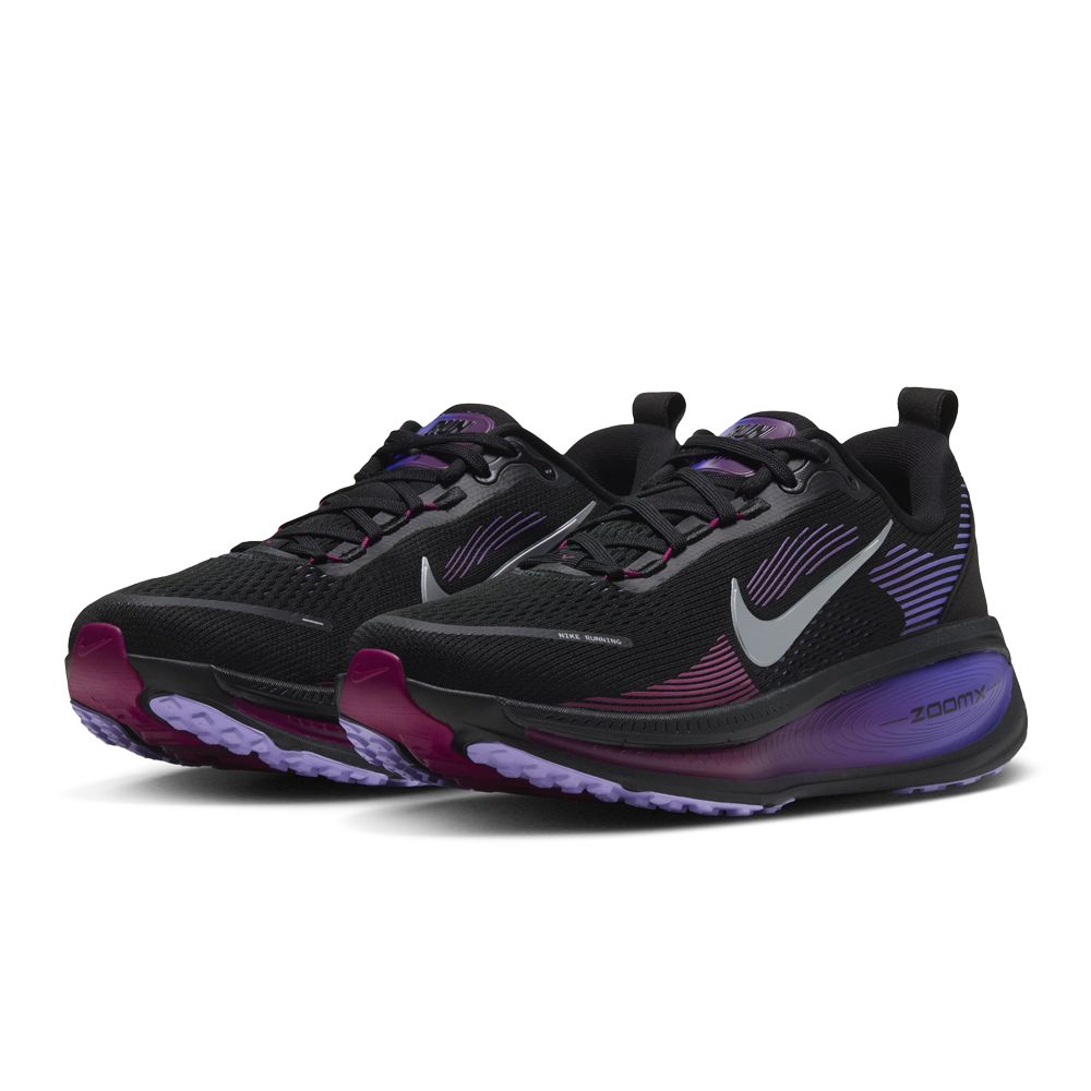 Nike Vomero 18 Women's Running Shoes - Black/Metallic Silver/Persian Violet